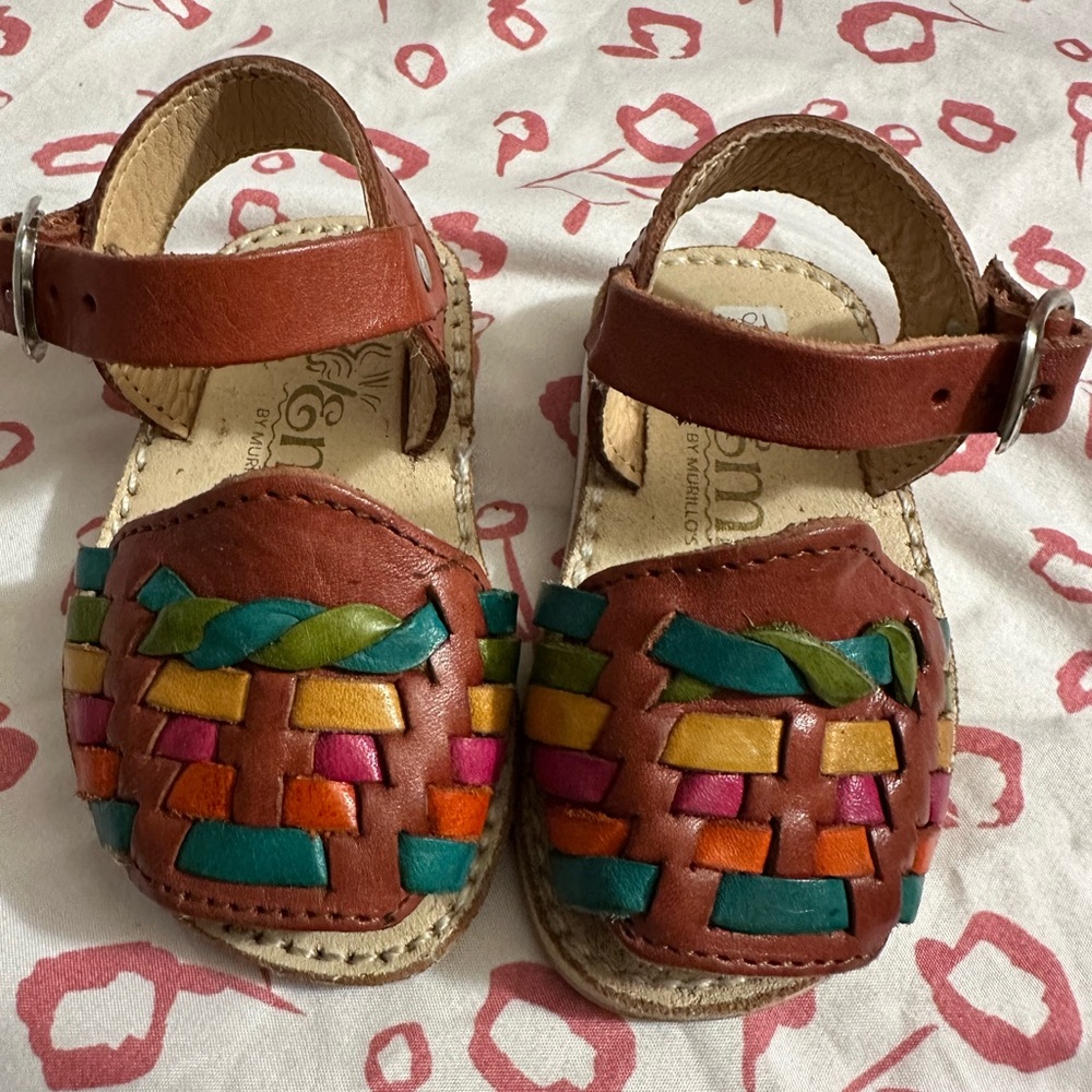 Colorful Leather Kids Sandals